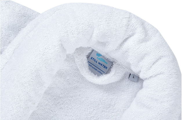 Shawl Collar Terry Robe T400 White