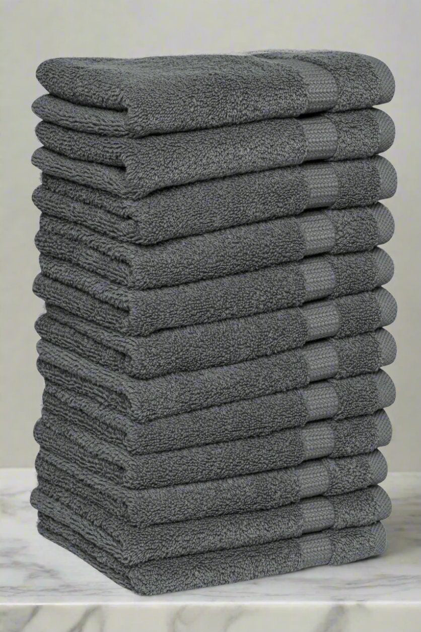 Serenity Luxury Hotel Collection Turkish Towels Midnight Grey