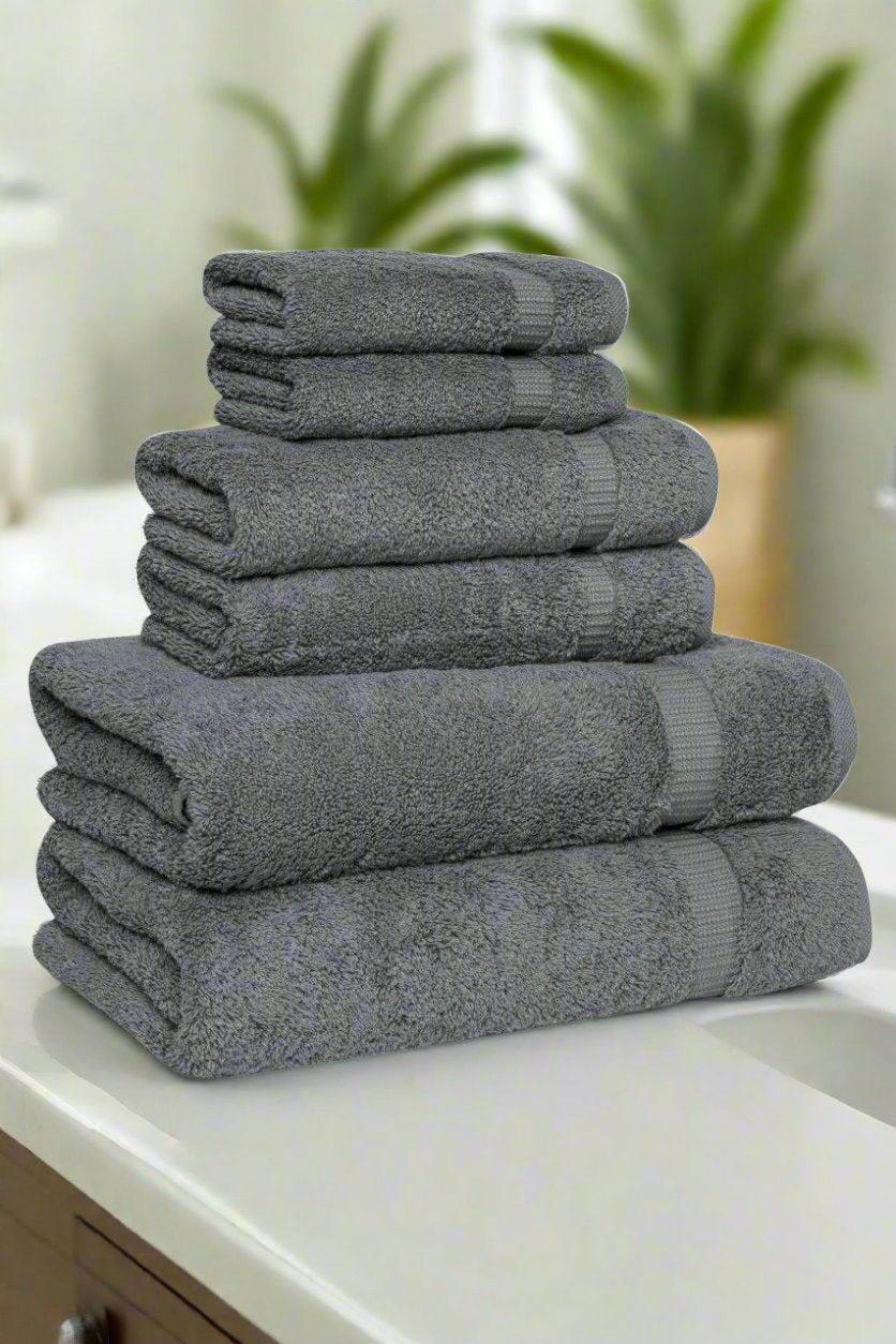 Serenity Luxury Hotel Collection Turkish Towels Midnight Grey