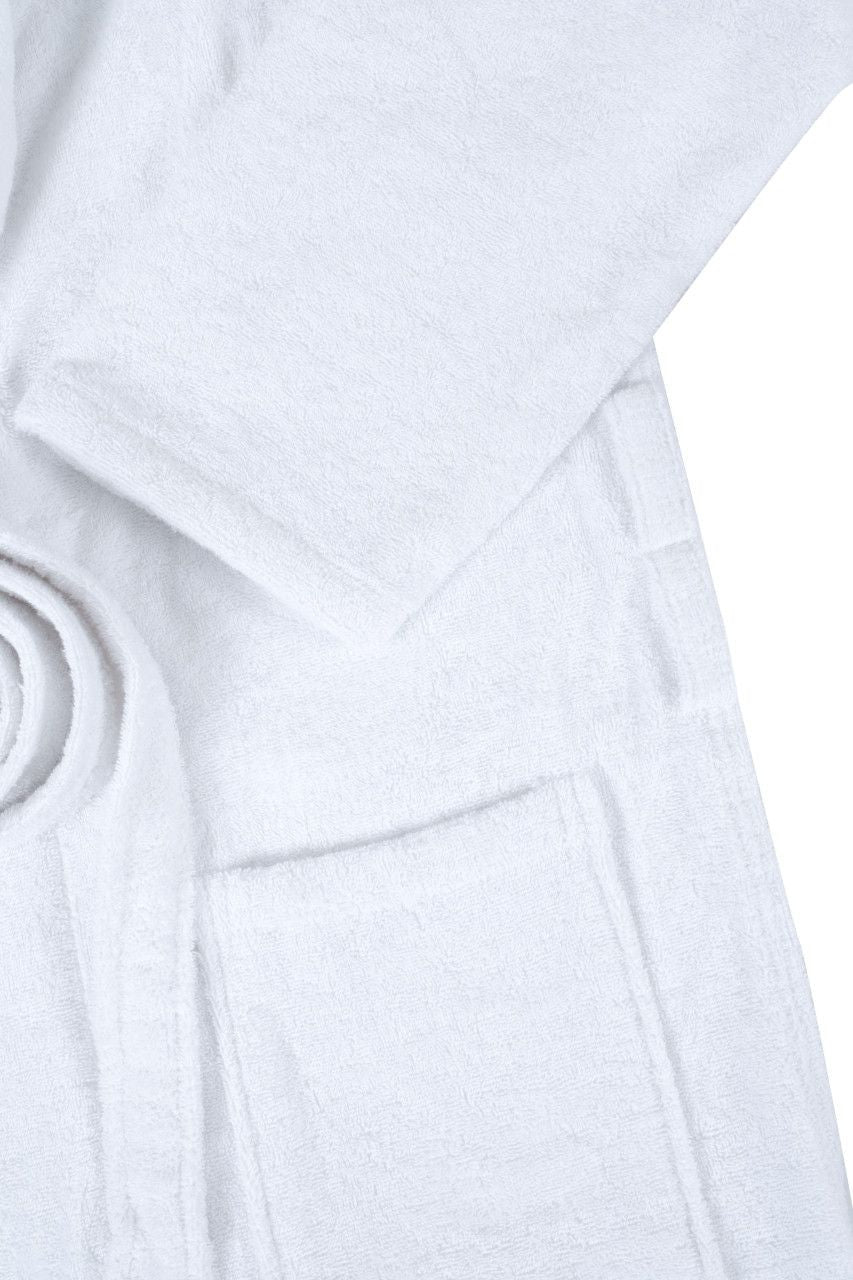 Shawl Collar Terry Robe T400 White