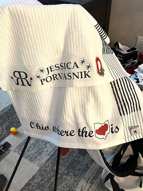 22" x 44" Golf Tour Caddy Towel - Various Colors - Customizable Logo's