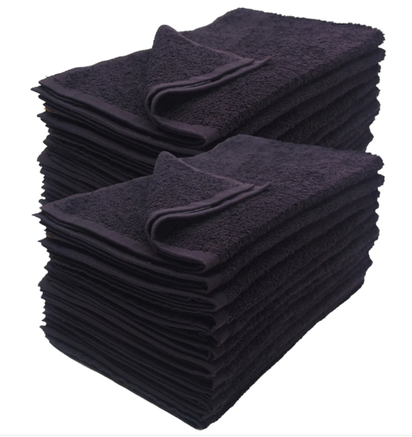 Black Golf Cart or Salon Towel