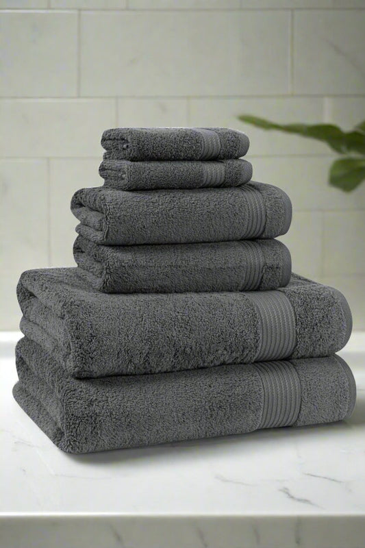 Allure Turkish Grey Towel Collection