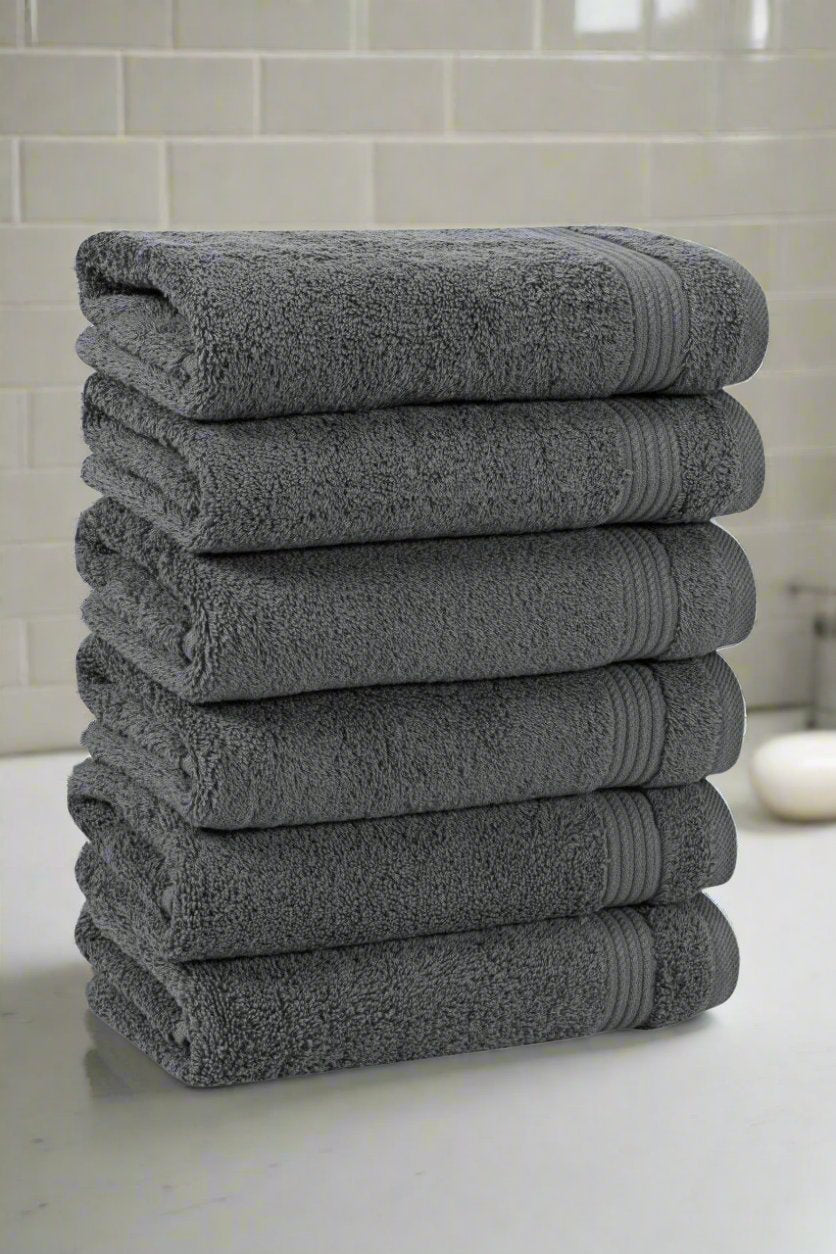 Allure Turkish Grey Towel Collection